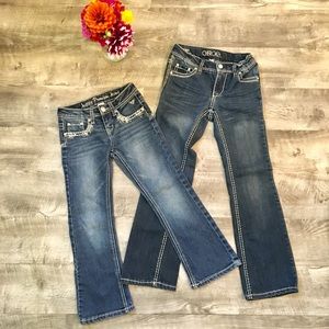 Girls justice and Cherokee jeans